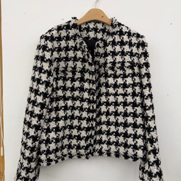 onash 트위드 자켓 