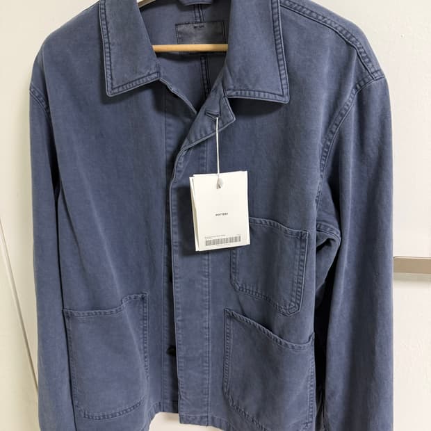 포터리 브러쉬드 코튼 워크자켓 프렌치블루 새상품