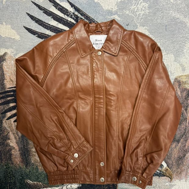 BIen Kimiye 가죽 인조가죽 자켓 XL 남녀공용