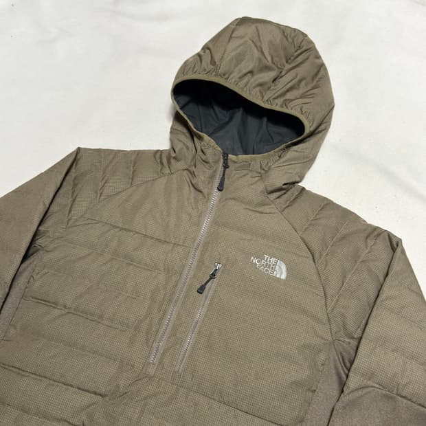 S 노스페이스 라이트 브라운 경량 패딩