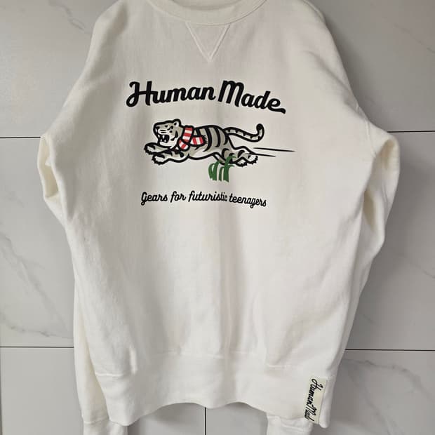 휴먼메이드 WHITE TIGER TSURIAMI SWEATSHIRT #4