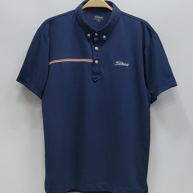 Titleist 타이틀리스트 쿨링 프린트 라인 티셔츠 / 남 3L 네이비