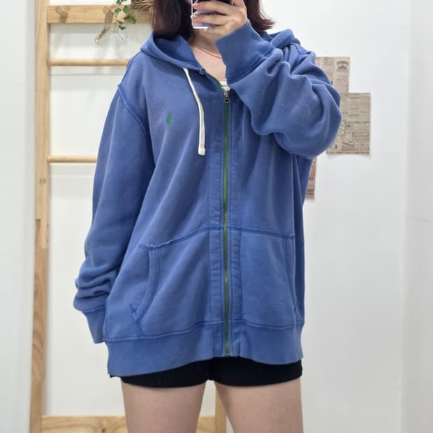 [프립]XL/폴로 랄프로렌 후드집업 블루