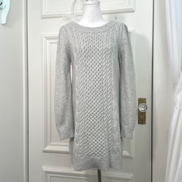 FEROUX beads point puff soft midi sweate