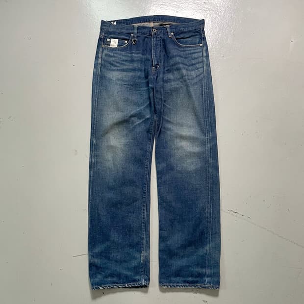 Whiz Limited Back Cinch Selvage Denim