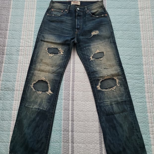  리바이스 501 1947 리미티드에디션 워크웨어 데님 탭30 실28