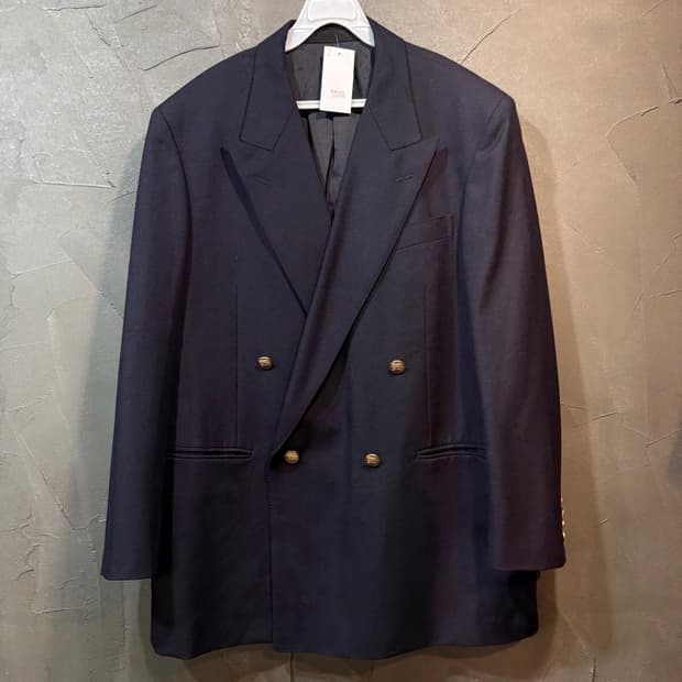 [L] BURBERRY 버버리 금장 더블 블레이저