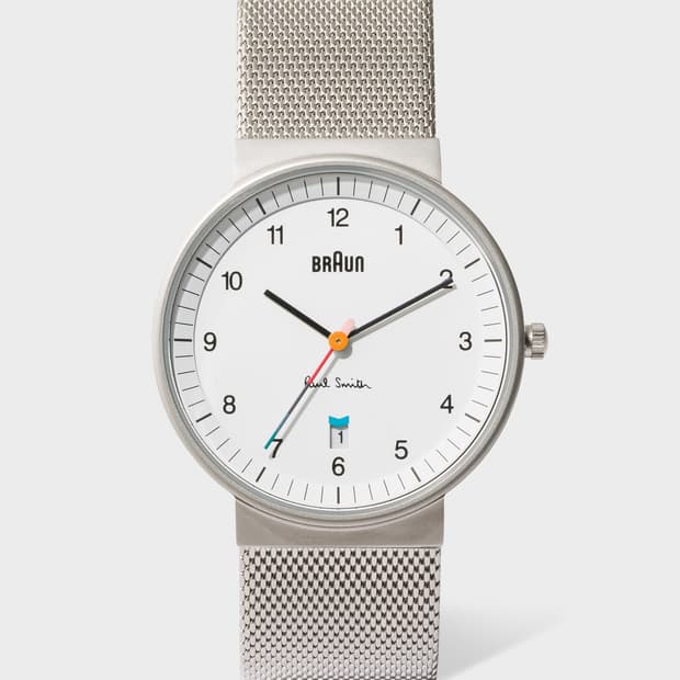 Braun x 폴스미스 손목시계 화이트실버