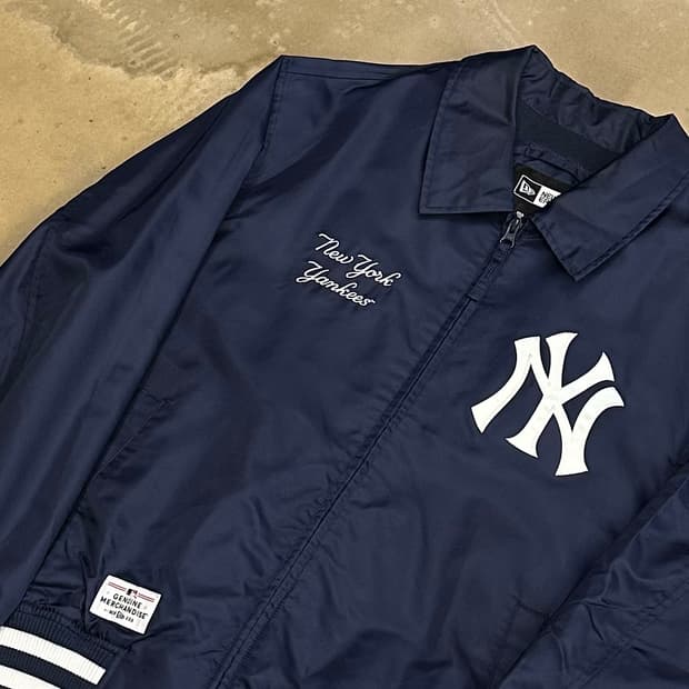 L 뉴에라 뉴욕 양키스 네이비 나일론 스타디움 자켓