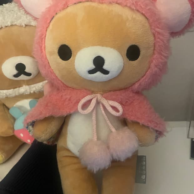 리락쿠마 다람쥐 폼폼망토 인형