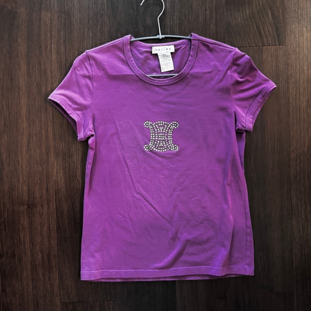 셀린느 조약돌 빅로고 반팔티