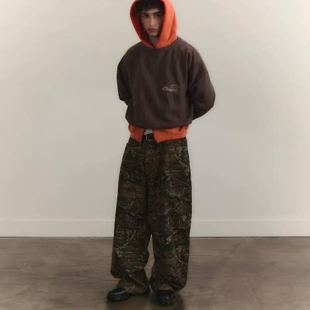 shapesUSA 카모 와이드 레그 데님 / 30