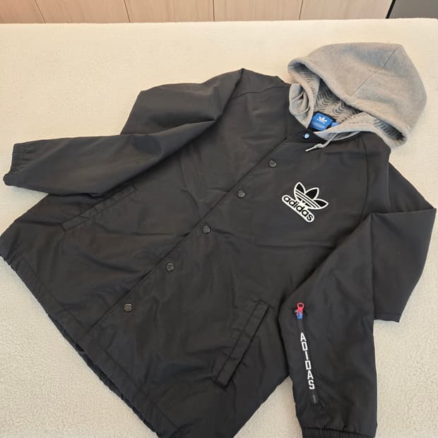 아디다스 후드 코치 자켓 블랙 110