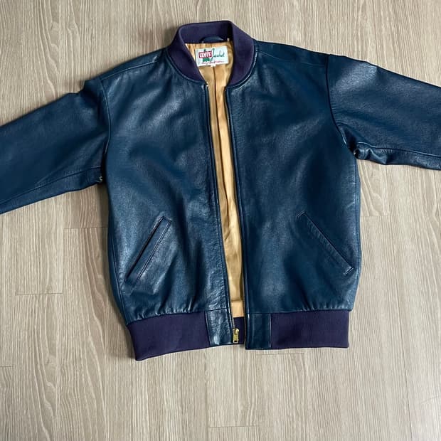 lvc 고트스킨 레더 봄버