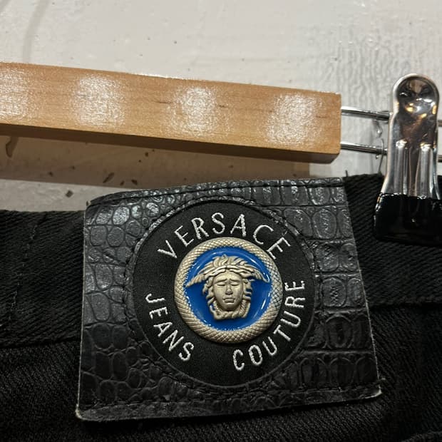 베르사체 메두사 블랙 데님팬츠 Made in ITALY