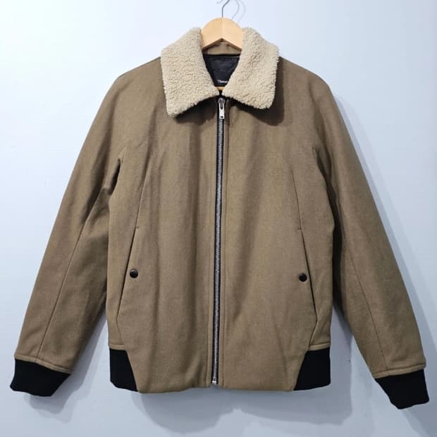 띠어리 theory 블러이저 봄버 캐시미어 패딩 자켓 95