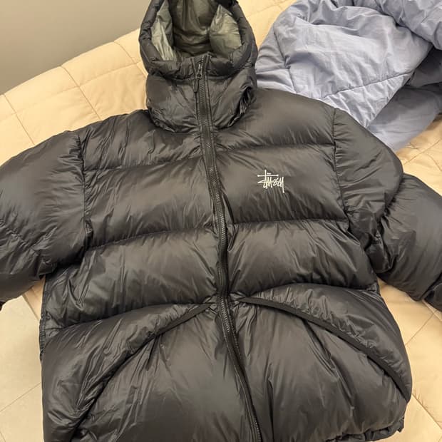 스투시 립스탑 패딩 블랙L