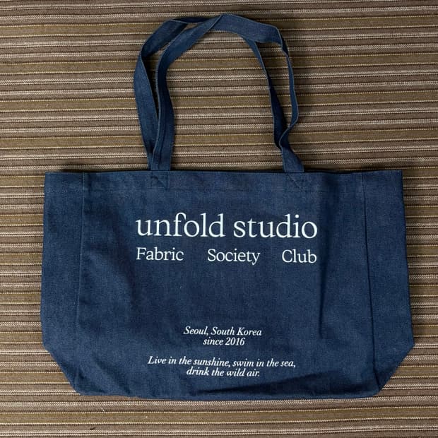 언폴드 Two way denim bag