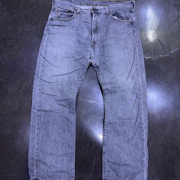 리바이스 501 00's 그레이 워싱 레귤러핏 데님팬츠 38