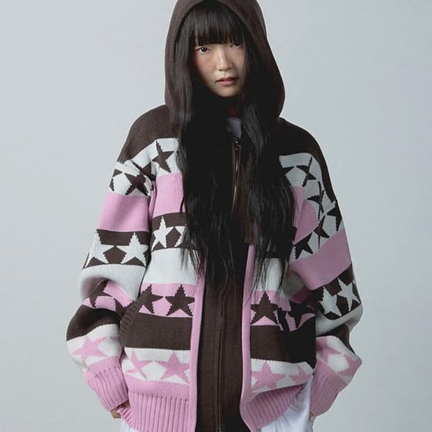 유희 별 후드집업 가디건