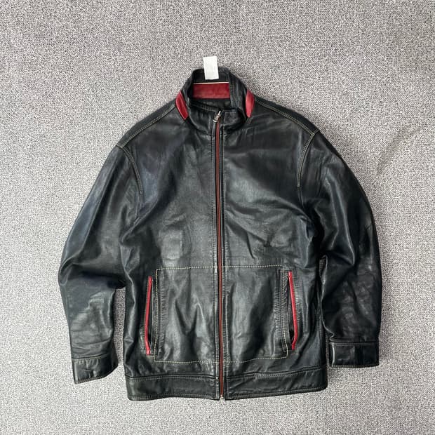 가죽 자켓 블랙