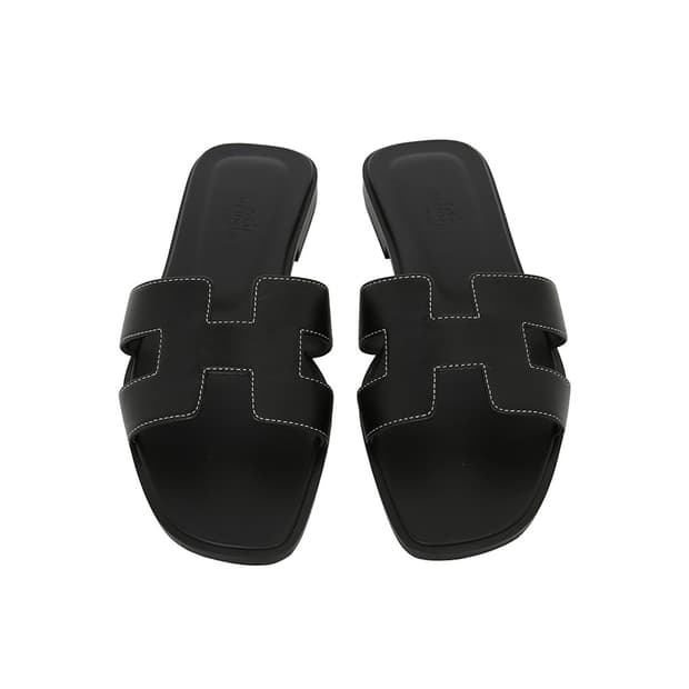 에르메스 오란 샌들 오랑 블랙 슬리퍼 oran H021056Z