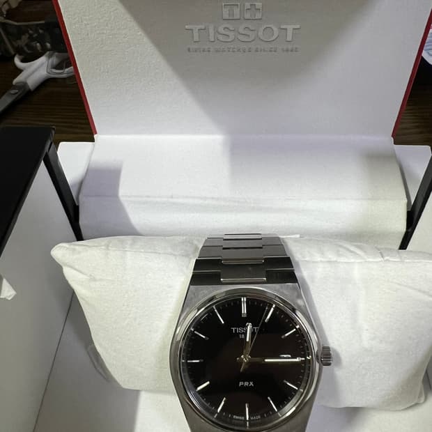 티쏘 prx 쿼츠 검판 40mm