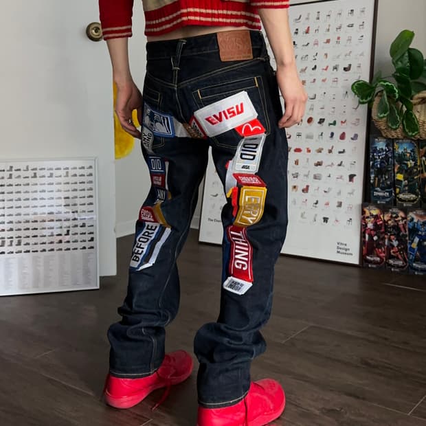 Evisu 08 "3D DIACOCK" 자수 셀비지 진