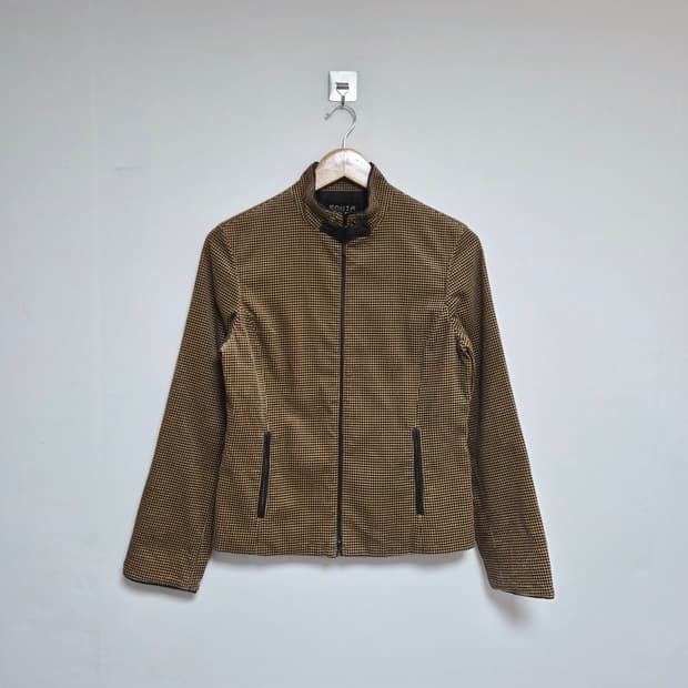 소니아니키엘SoniaRykiel 하운드 투스 라이더 자켓 38사이즈 - 