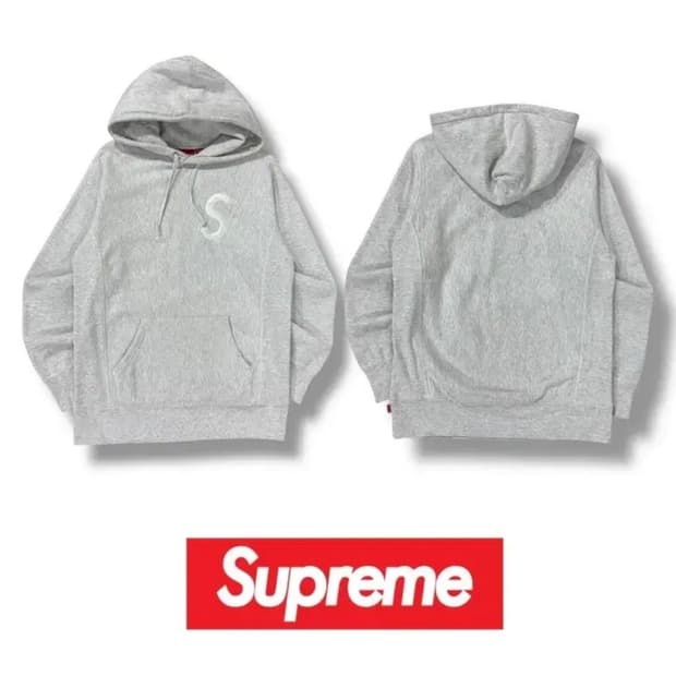 슈프림 S로고 후드티