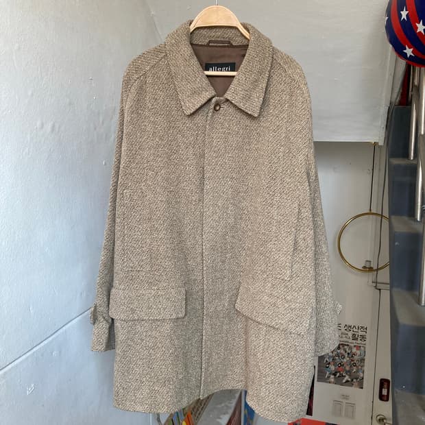 빈티지 에스닉 울 코트