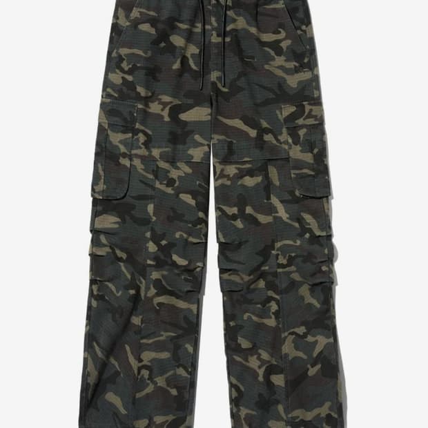 브라운 브레스 카고 카모 바지 사이즈 L