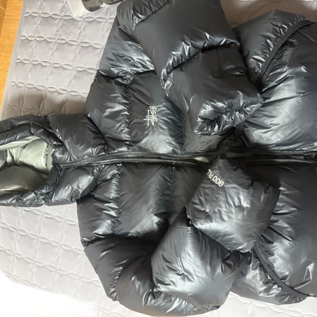 m) 스투시 다운 파카 마이크로 립스탑 팬텀 블랙