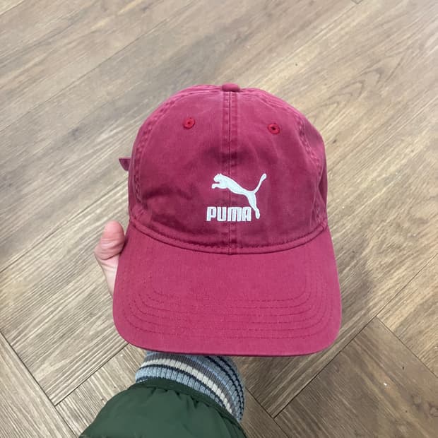 N130 푸마 볼캡 모자 버건디