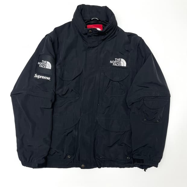[L] 슈프림 노스페이스 컨버터블 자켓 블랙