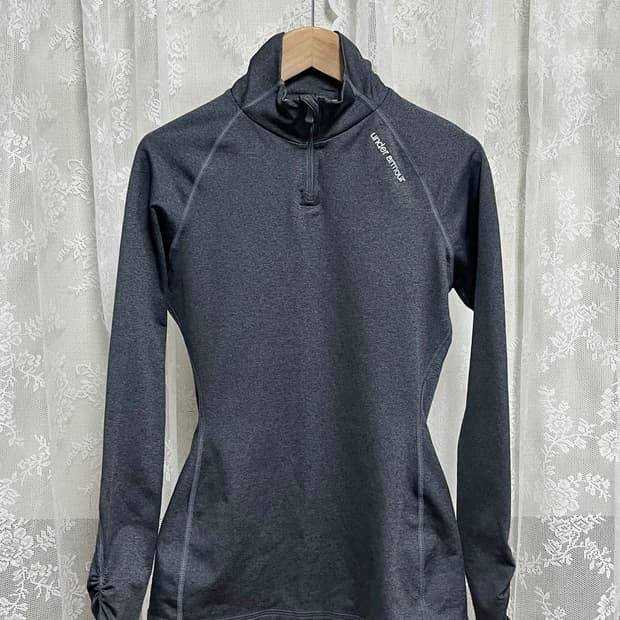 S) 언더아머 콜드기어 피티드 집업 차콜