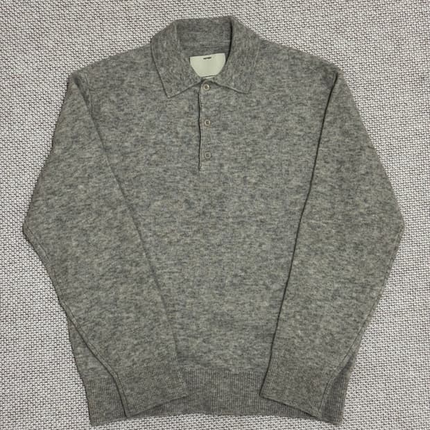 포터리 컴포트 폴로 니트 라이트 그레이 4사이즈