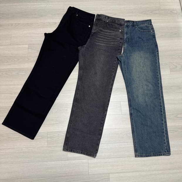 드로우핏 세미와이드 데님 팬츠