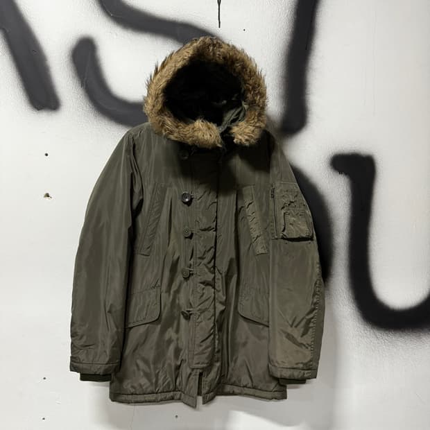 VTG 빈티지 밀리터리 퍼 후드 탈부착 다운 파카
