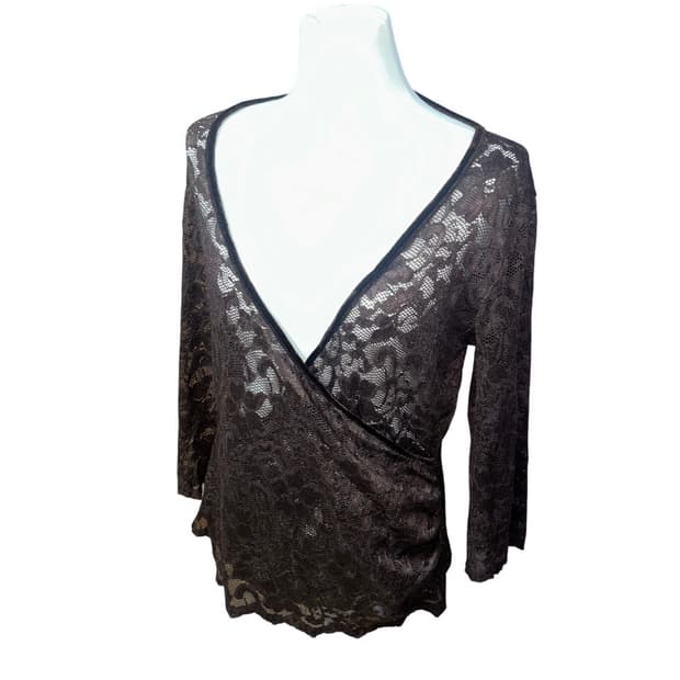Otto vintage lace layered vest top 레이스탑