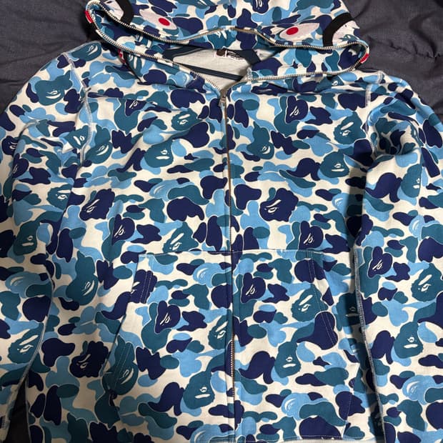 베이프 abc 카모 청계 후드집업 판매합니다:)