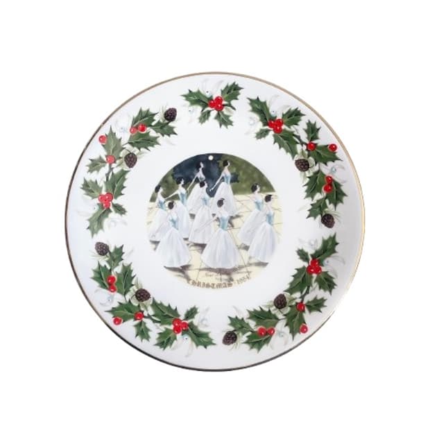 로얄 그라프톤 미사용 크리스마스 접시