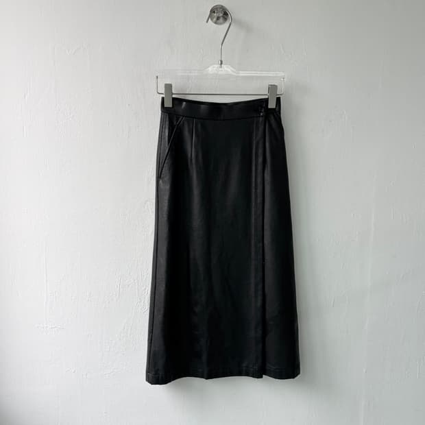 꼼데가르송 트리콧 1996aw 레이가와쿠보 아카이브 레더 스커트