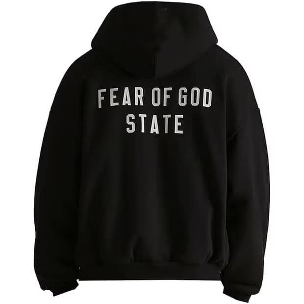 [XL] 24FW 피오갓 에센셜 헤비 플리스 후드집업 블랙