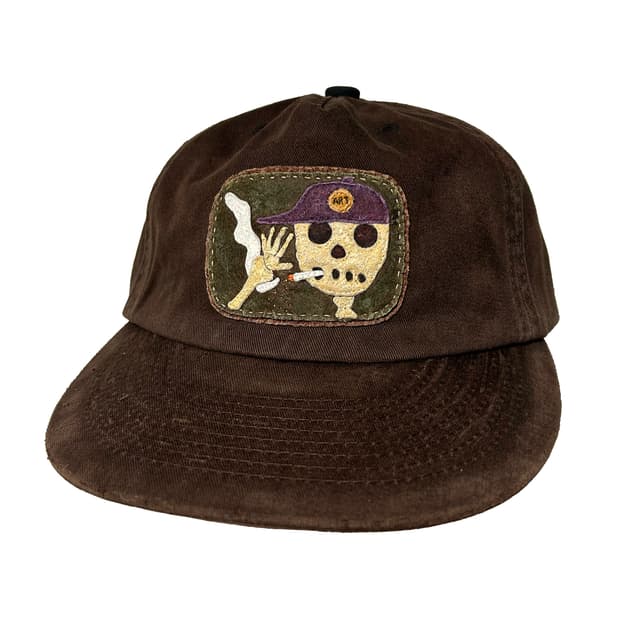 빈티지 스컬 패치 모자 볼캡 핸드메이드 커스텀 제작