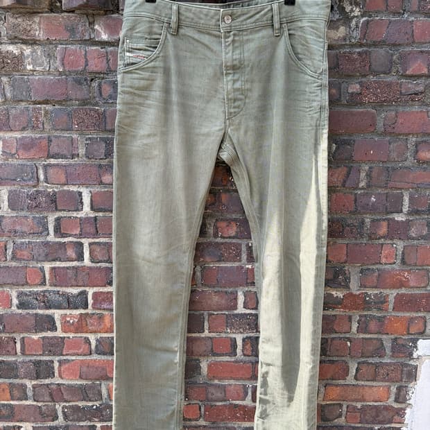 Diesel Krooley 올리브 그린 데님