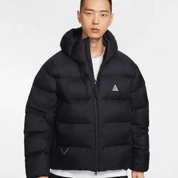 나이키 ACG 루나 레이크 블랙 패딩 S