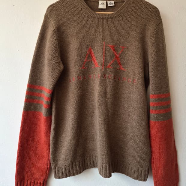 아르마니 익스체인지 남성 램스울라운드니트
