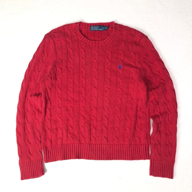폴로랄프로렌 꽈배기 니트
