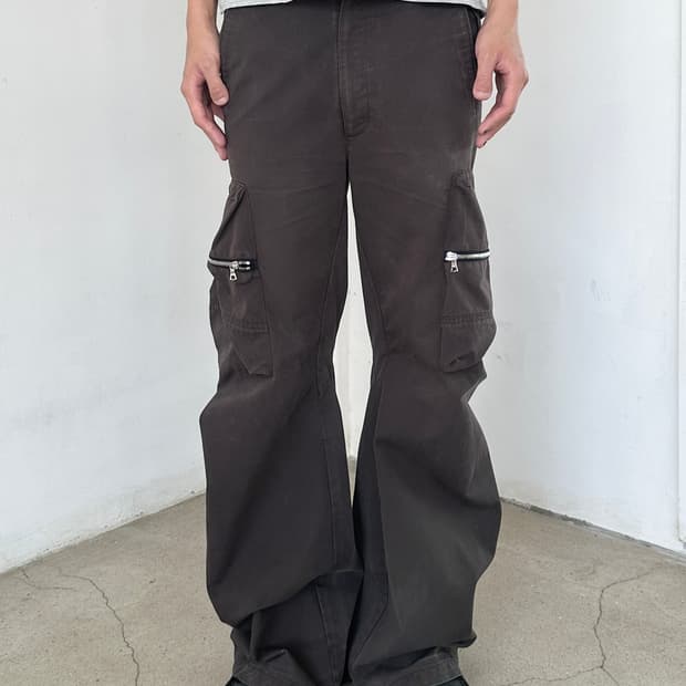 cmmawear 커브드 카고 팬츠